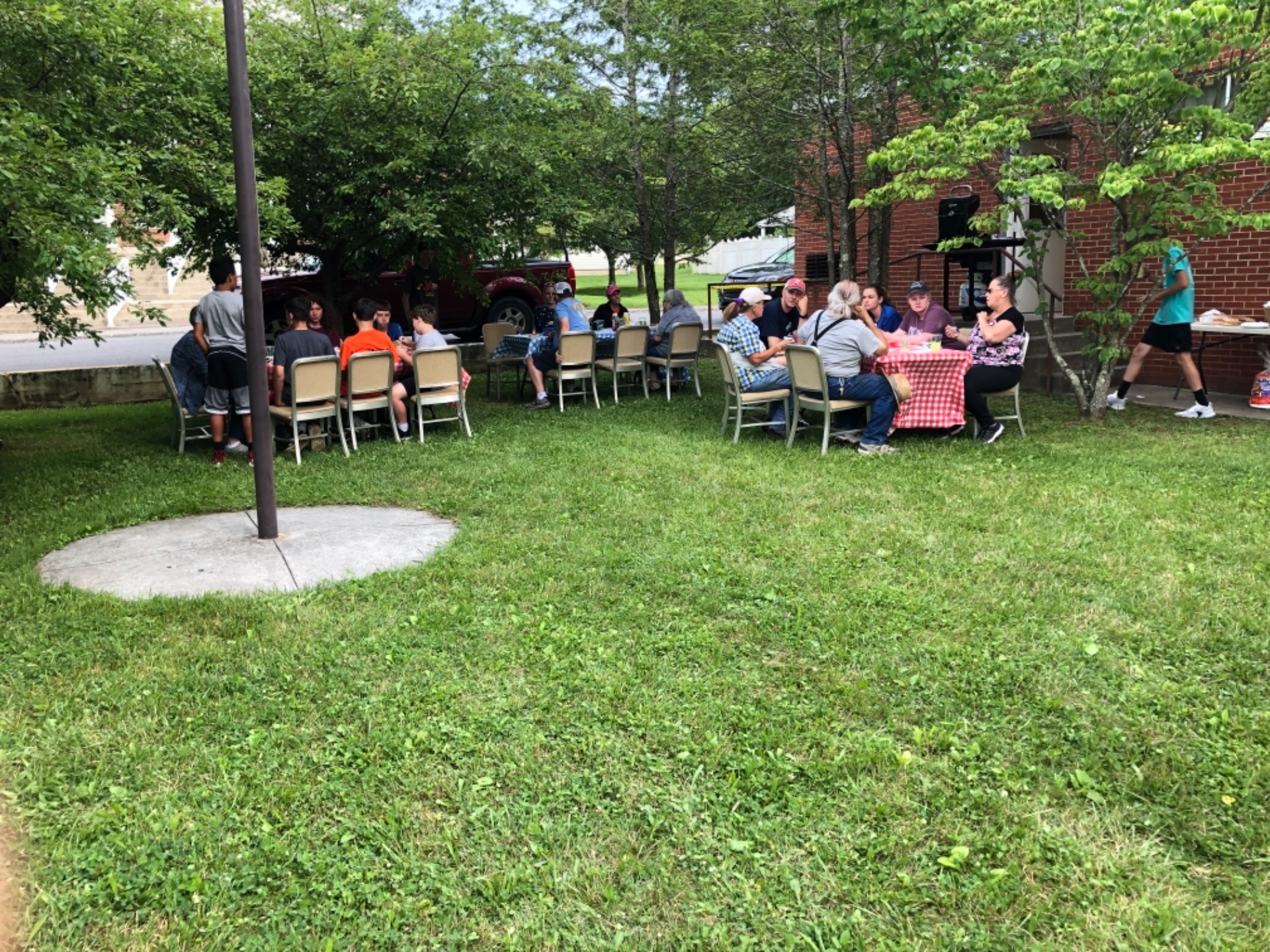 Picnic with the community of White Sulphur Springs