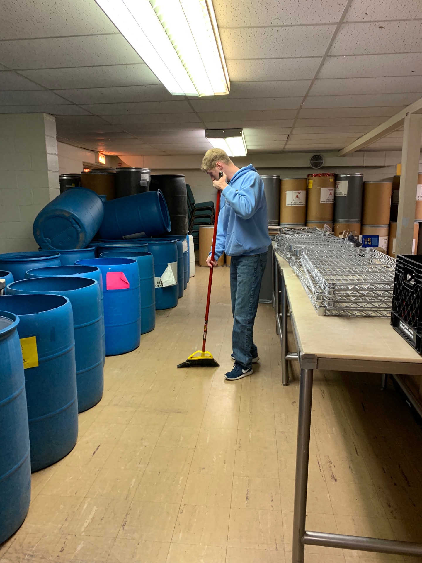 Wednesday Morning - Cleaning at Cedar Crest Church