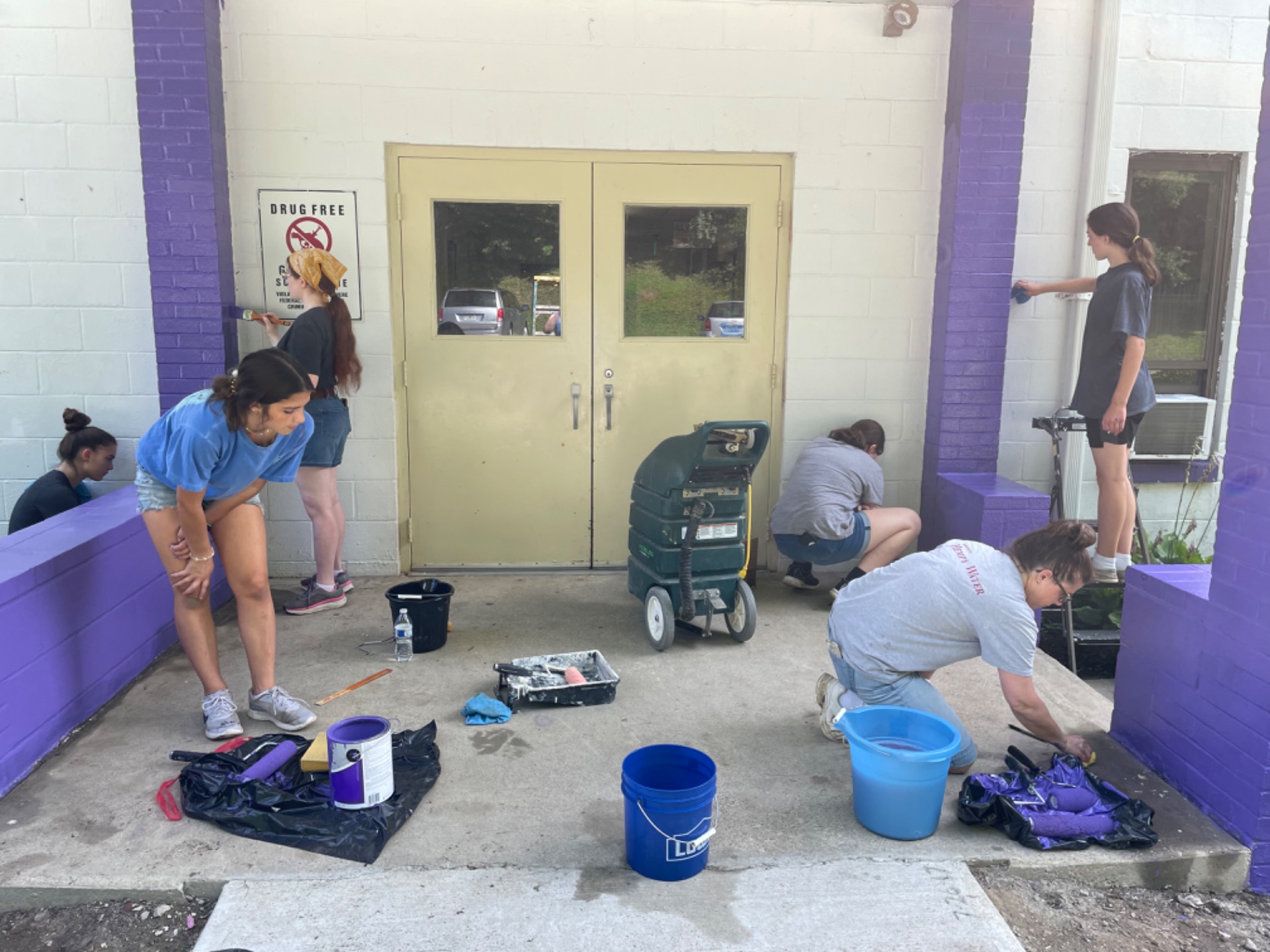 Painting the Entrance 