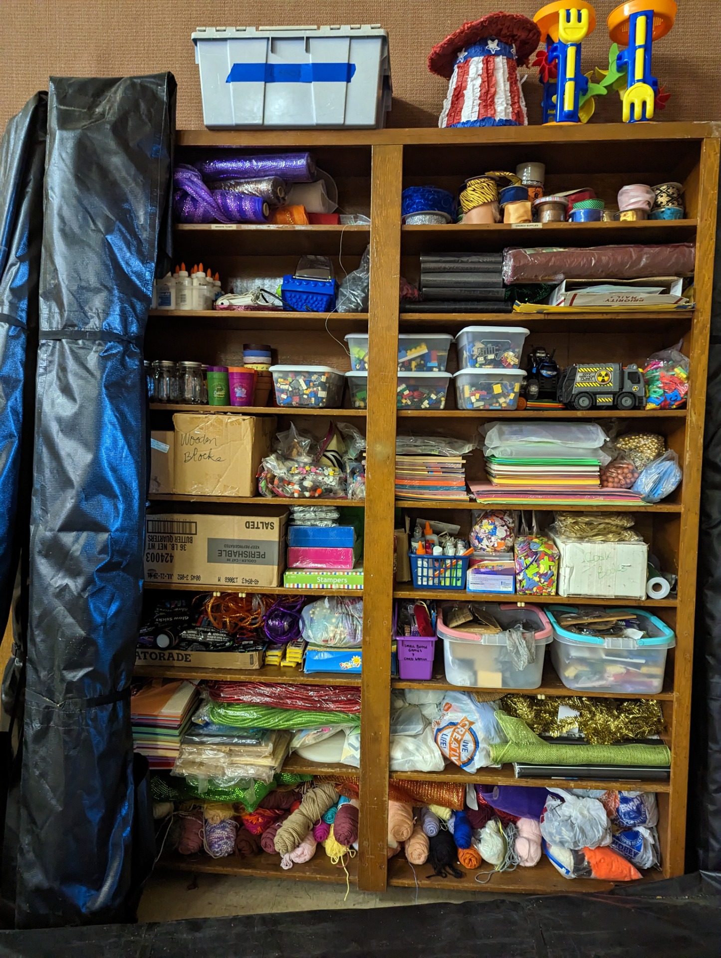 Organized Supply Shelves