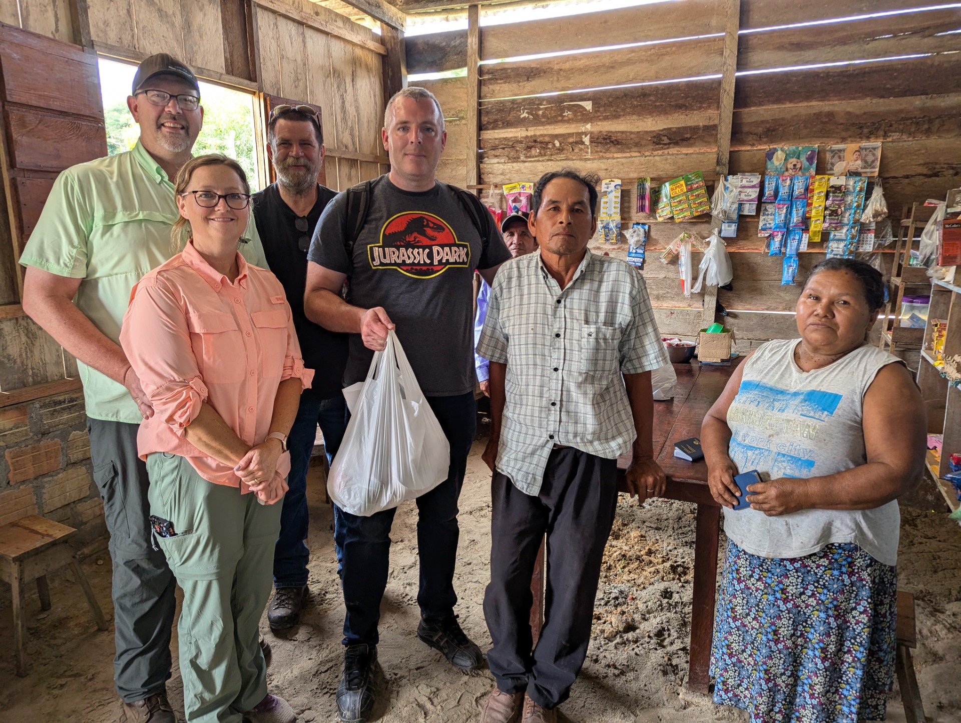 Giving our Food Bags!