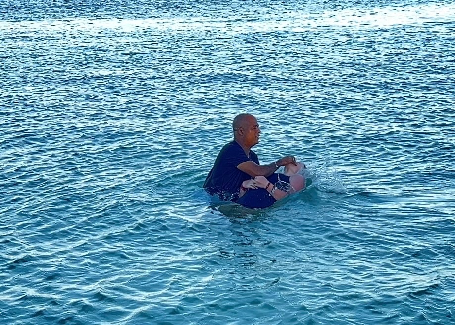 Getting baptized!