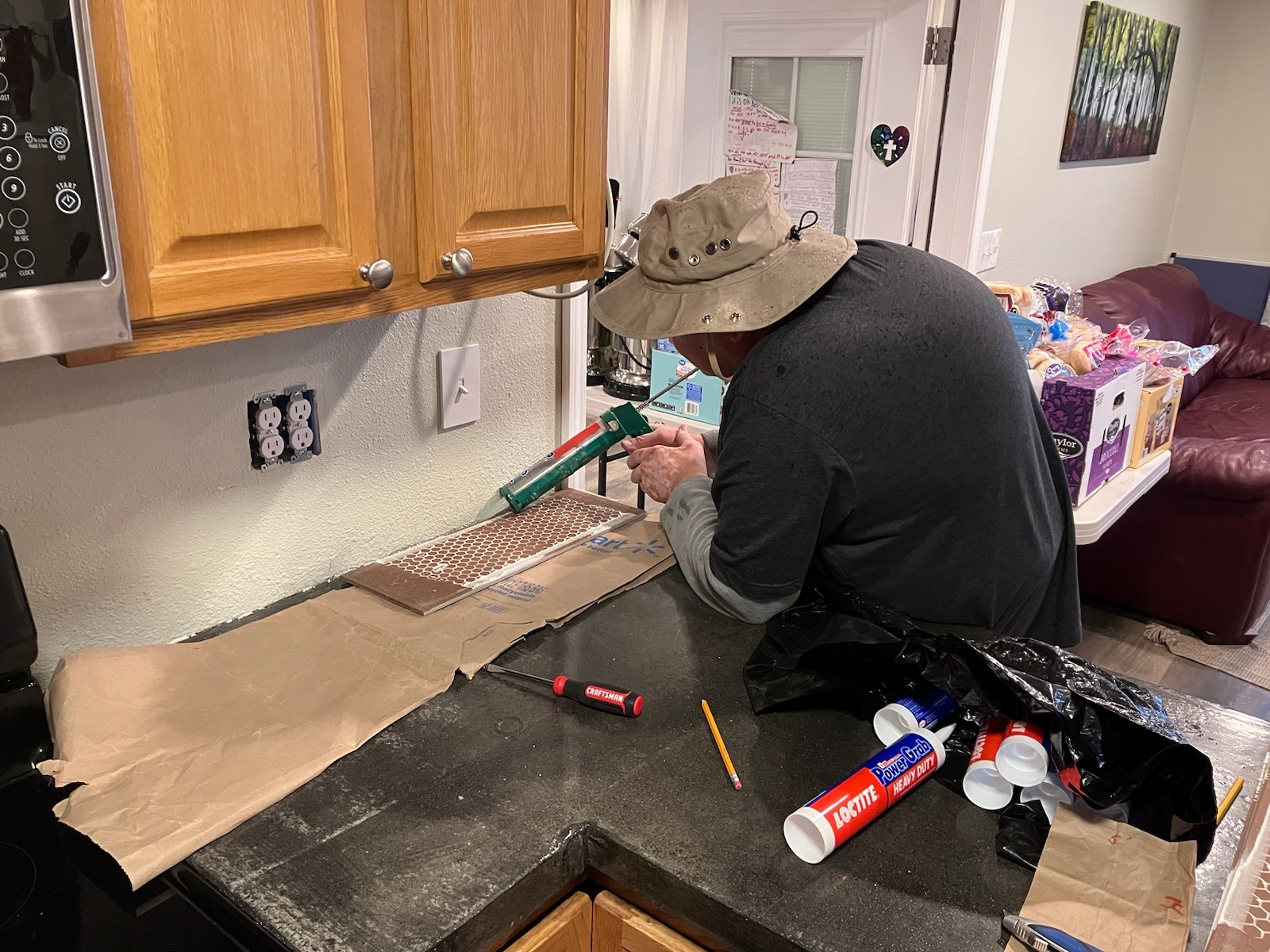 Back Splash to the Front