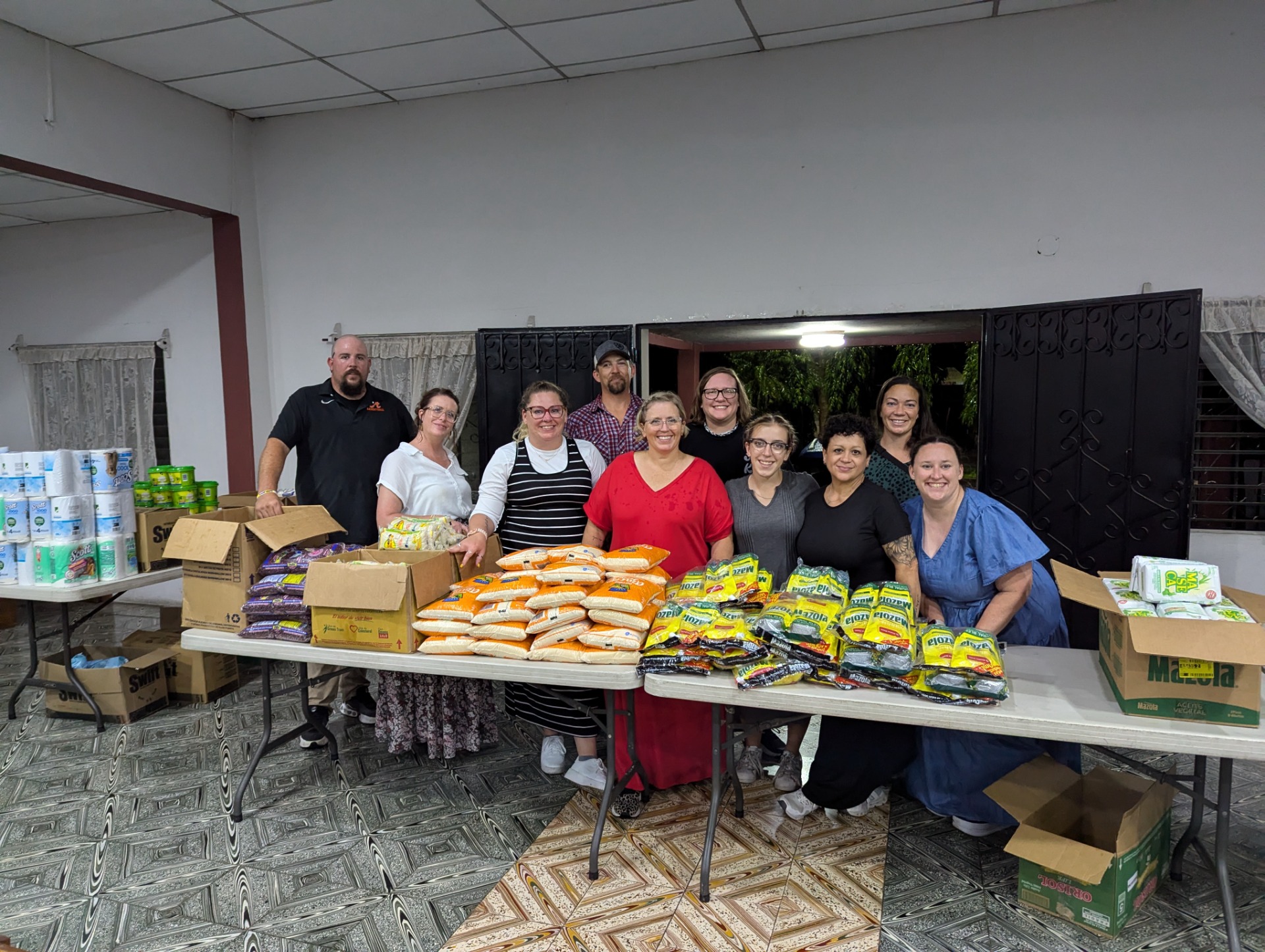 Prepping for Food Distribution 