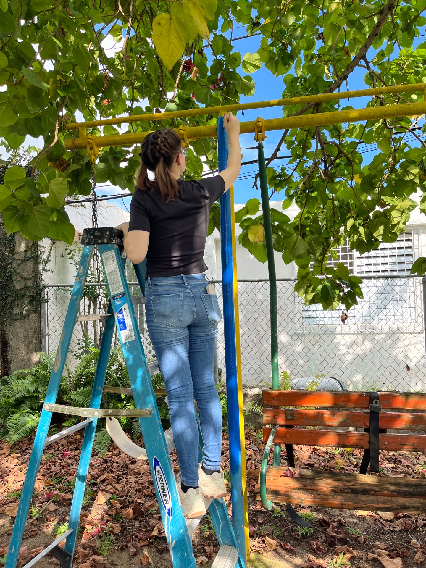 Painting the playground