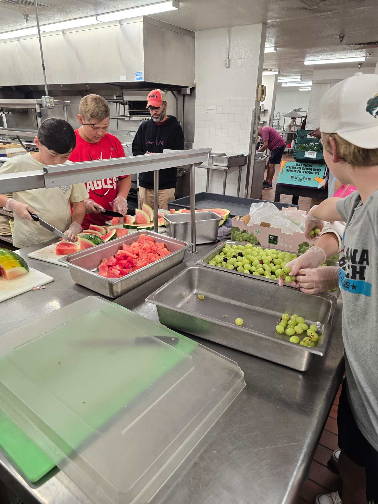 Soups on! Group 5 serves lunch