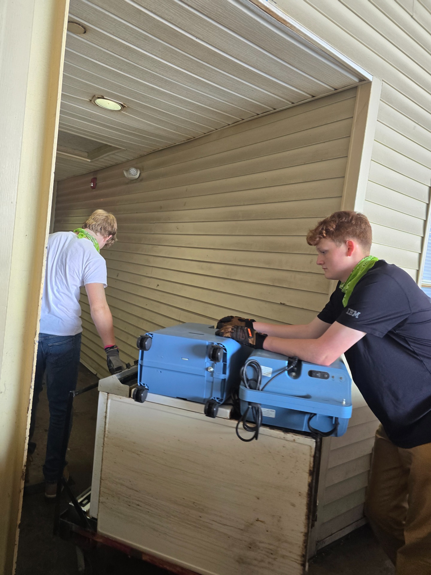 Deep cleaning at Harmony house