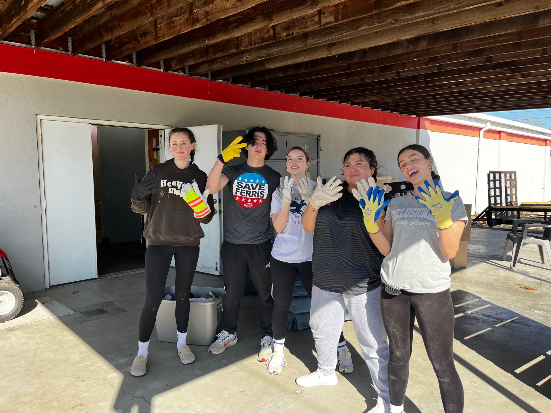 Gloves on