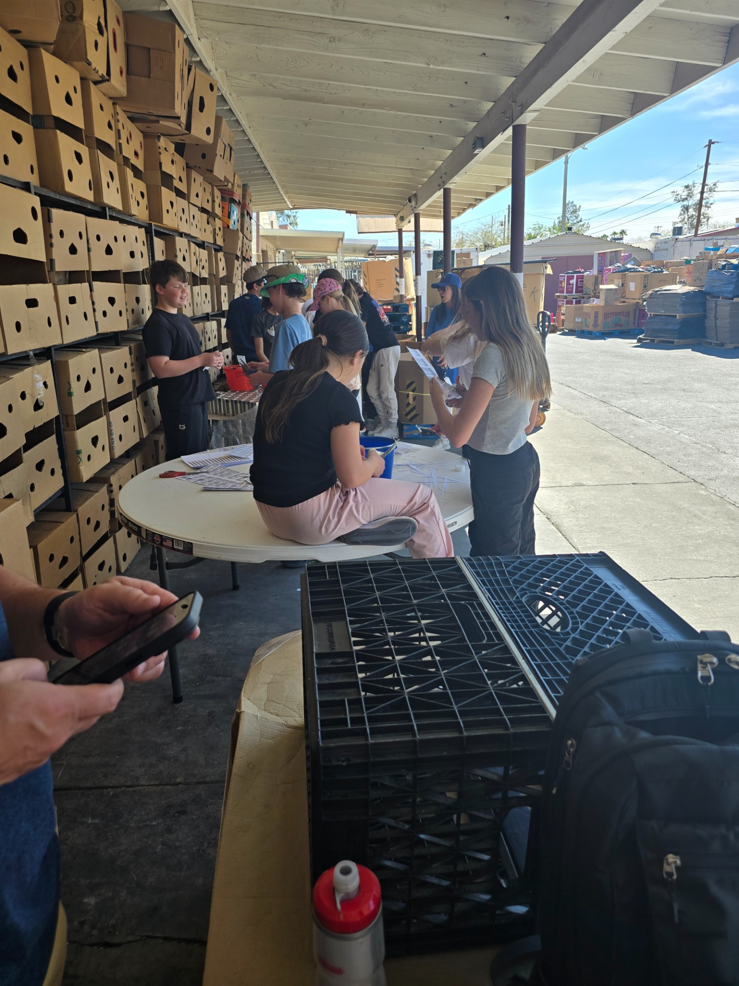 Group 5 Serves at Caring Ministries