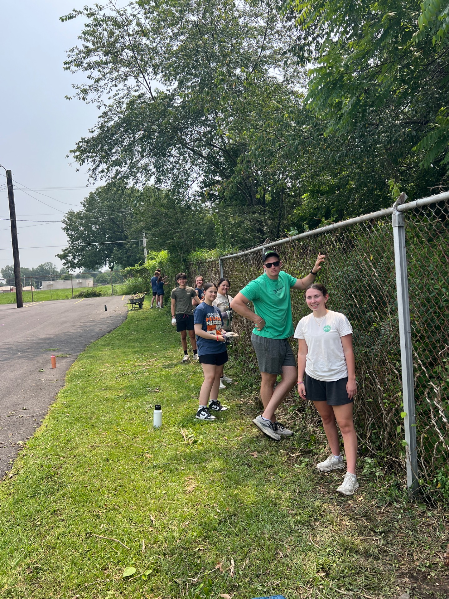 Clearing the fence row