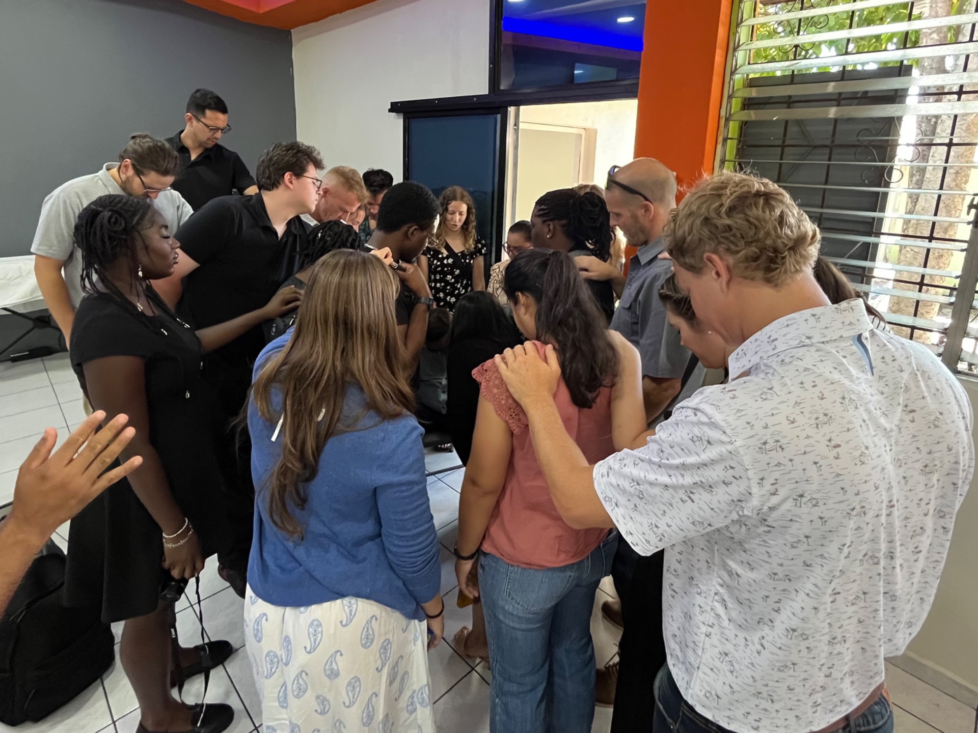 Praying together!