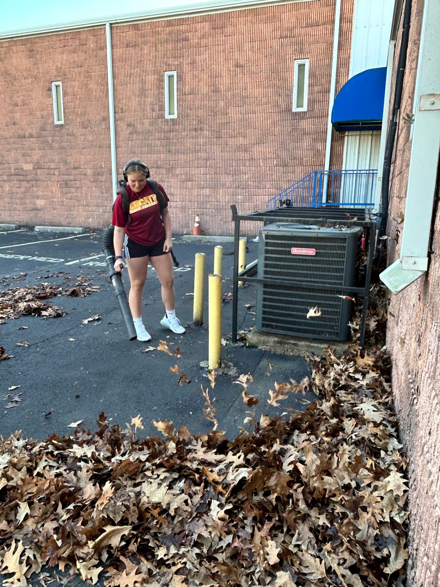 Leaf Blowing Queen!