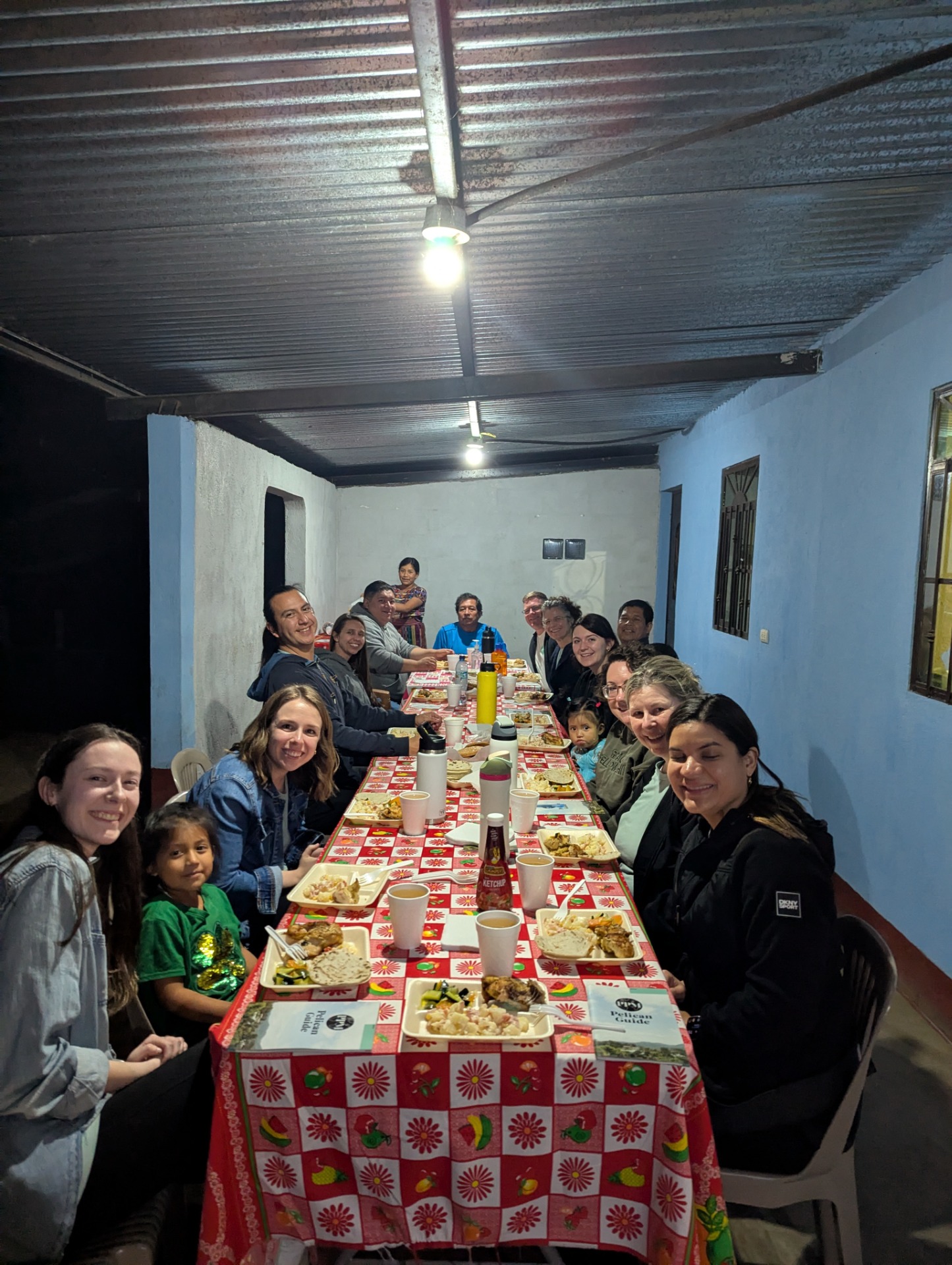 Dinner with pastor's family