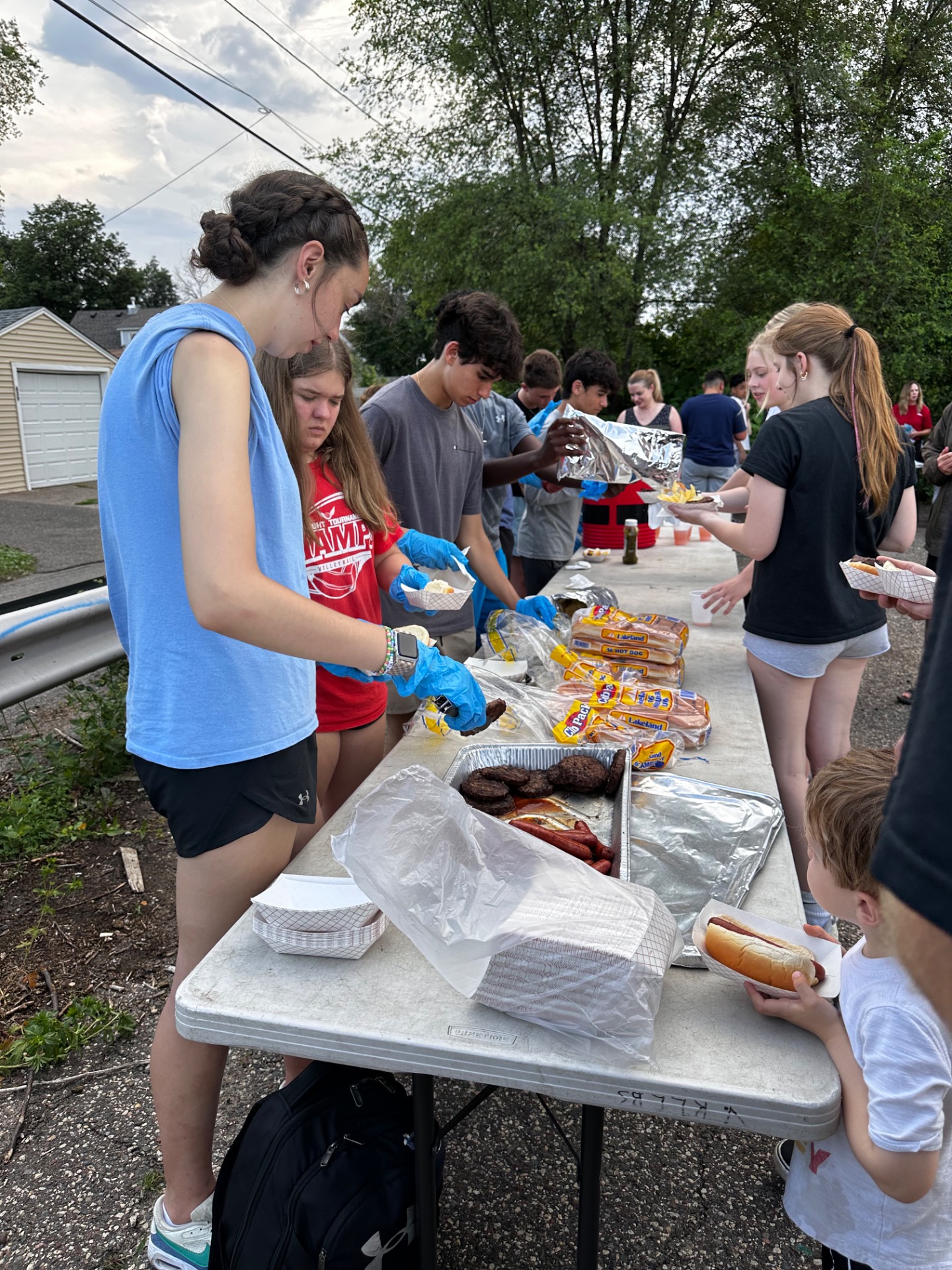 Serving at ROCK the Block