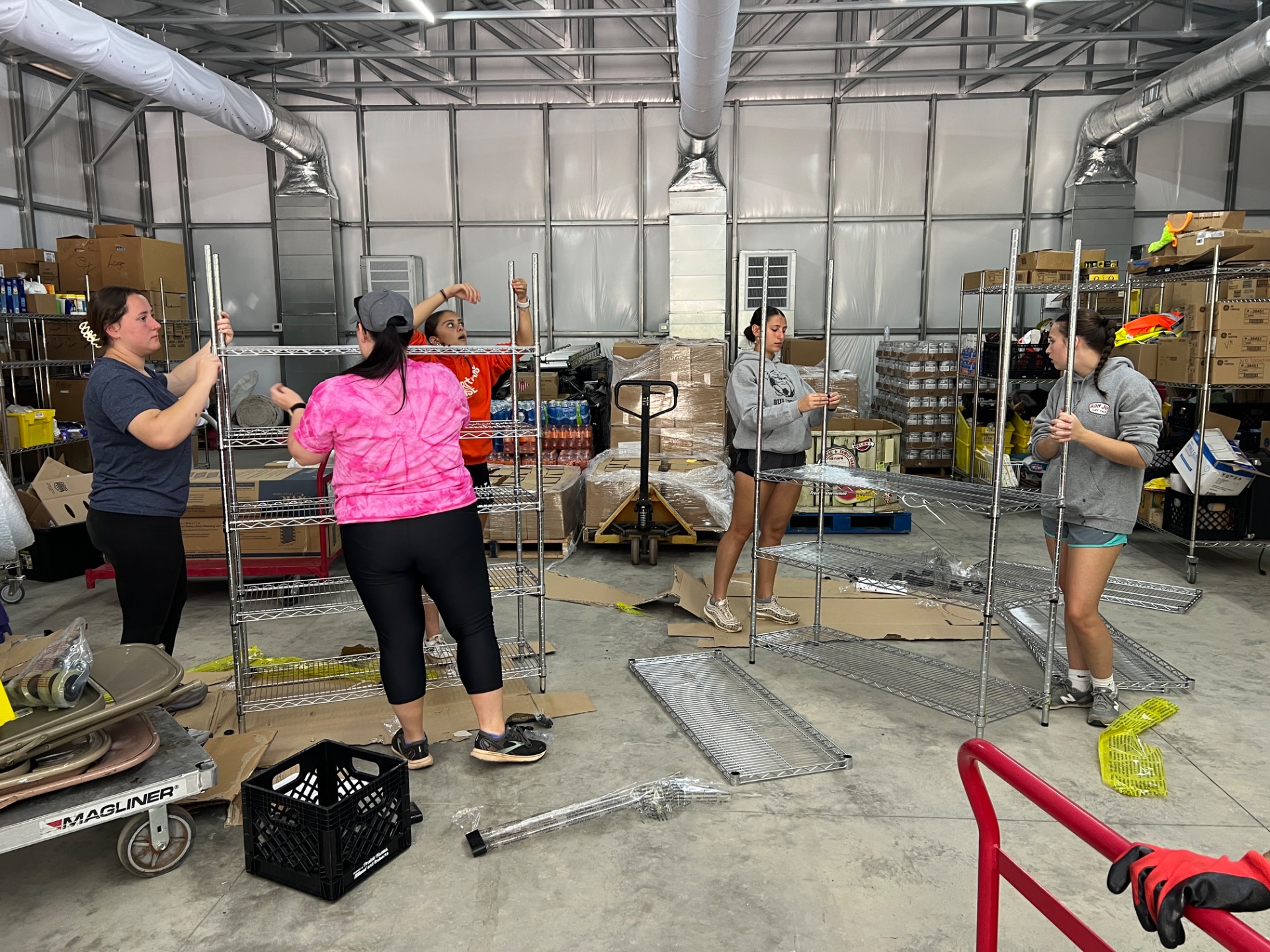 Building Shelves Before the Food Supply Truck gets here