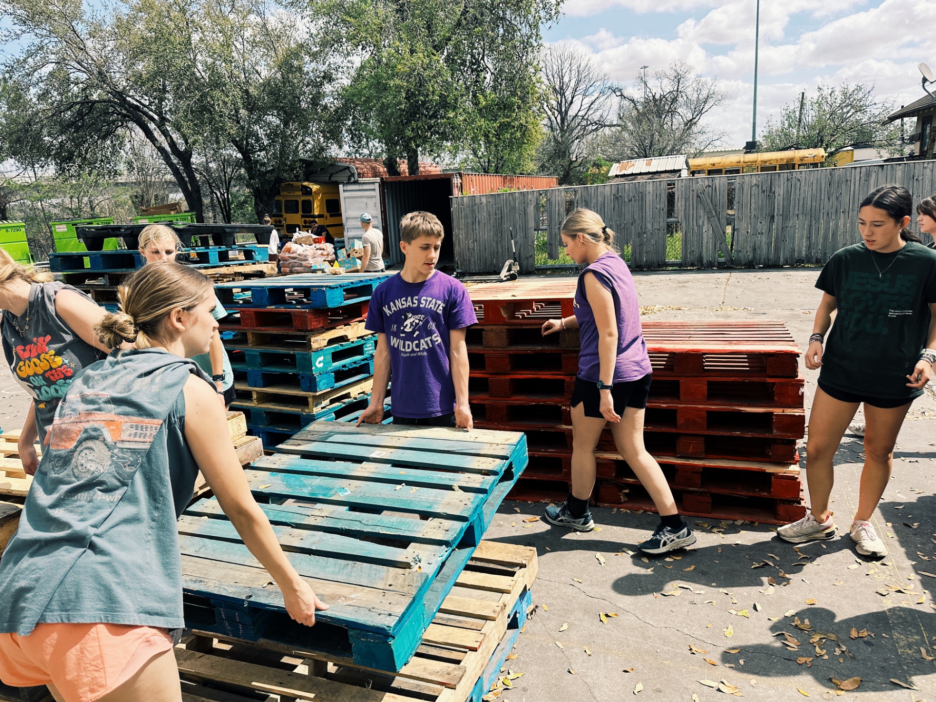 Moving pallets