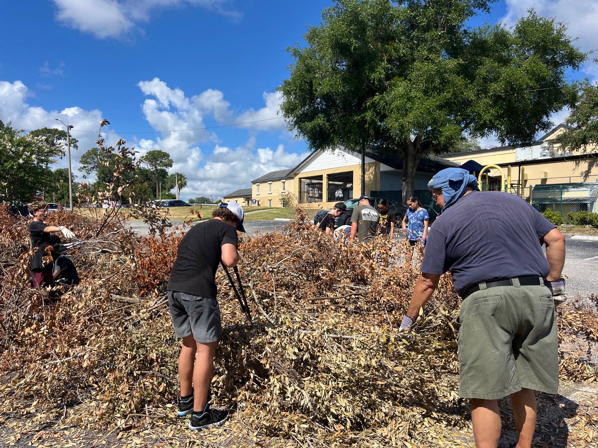Cleaning up at Community Church
