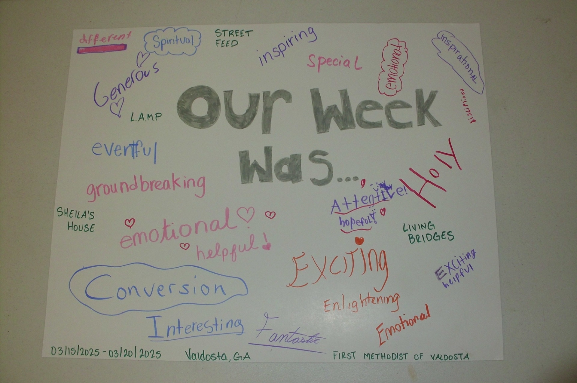 Our Week Was...