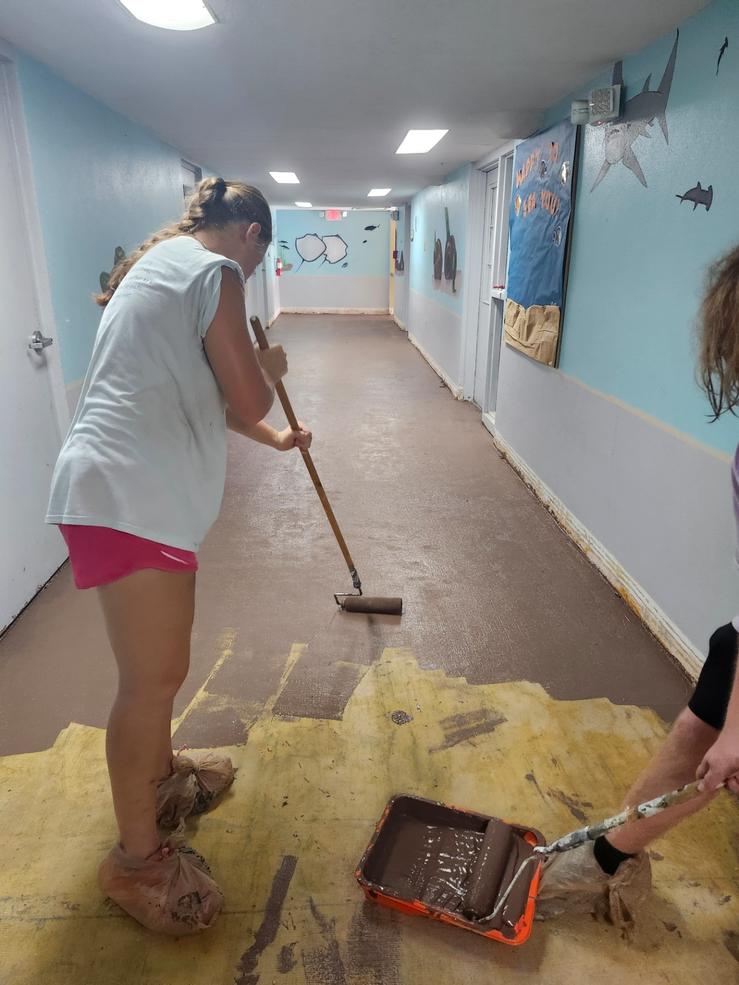 Painting floors!
