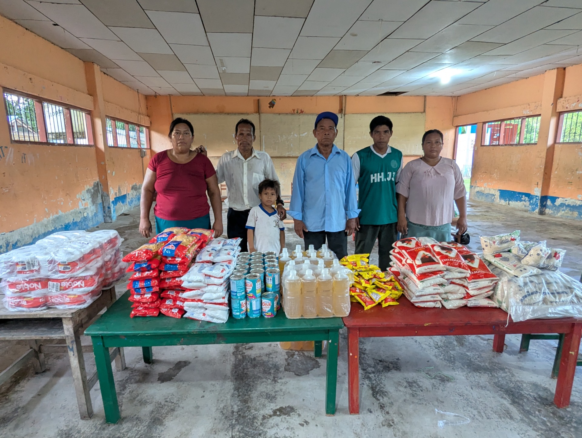 Preparing food bags!