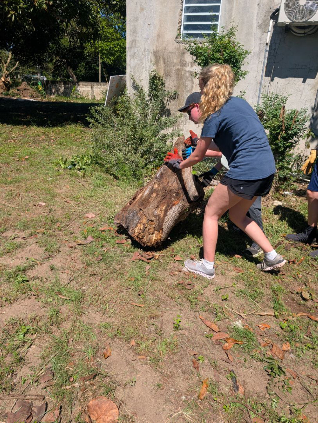 Serving at Iris house