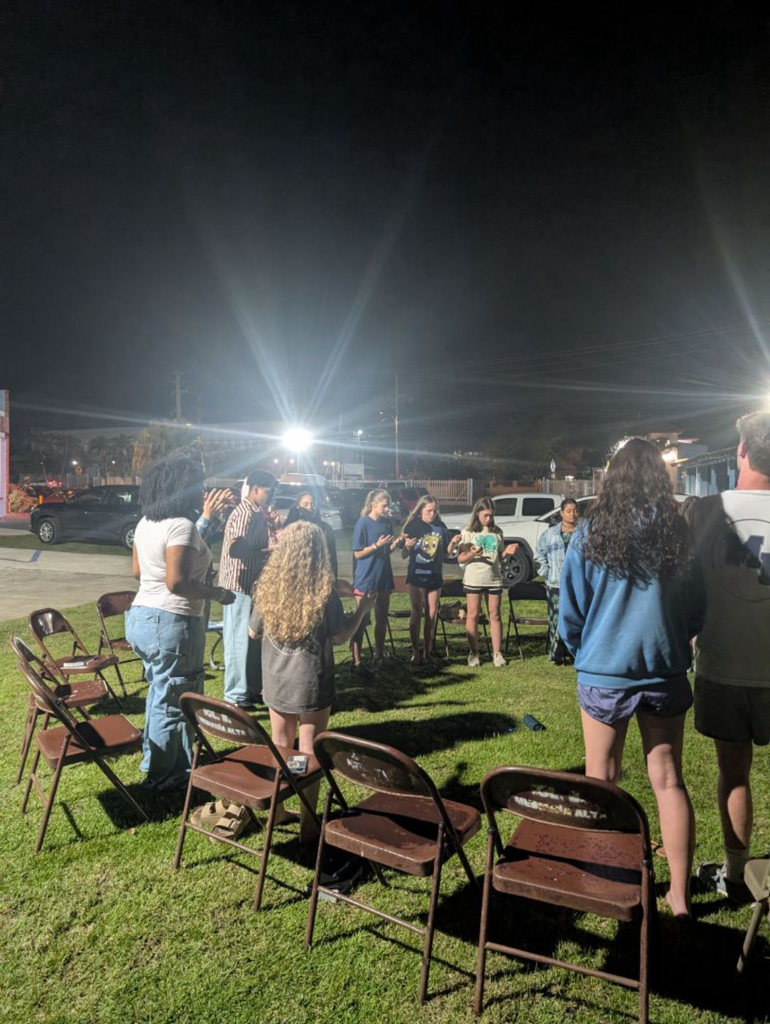 Youth worship night. 