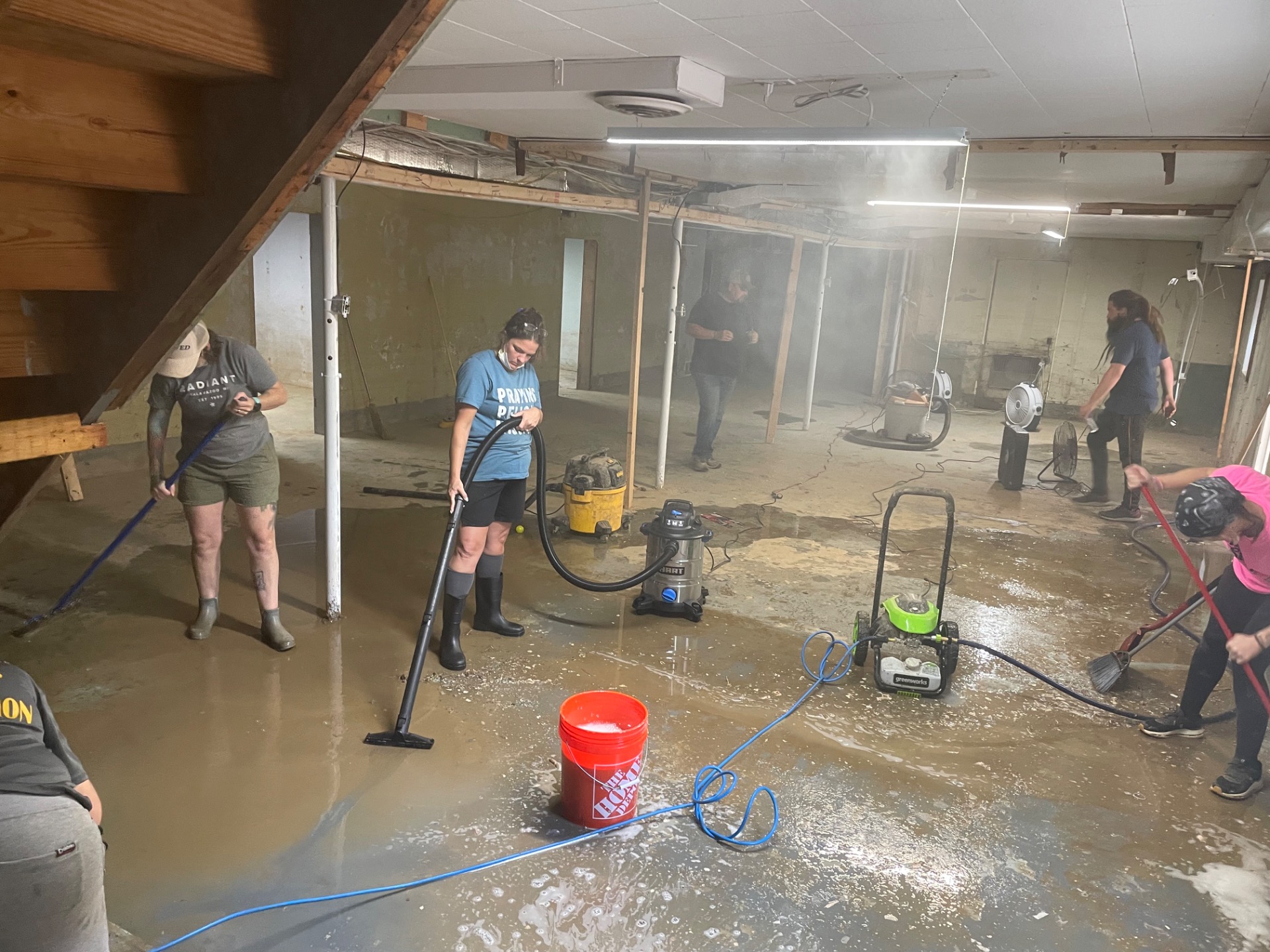 Monday- Flood Clean Up