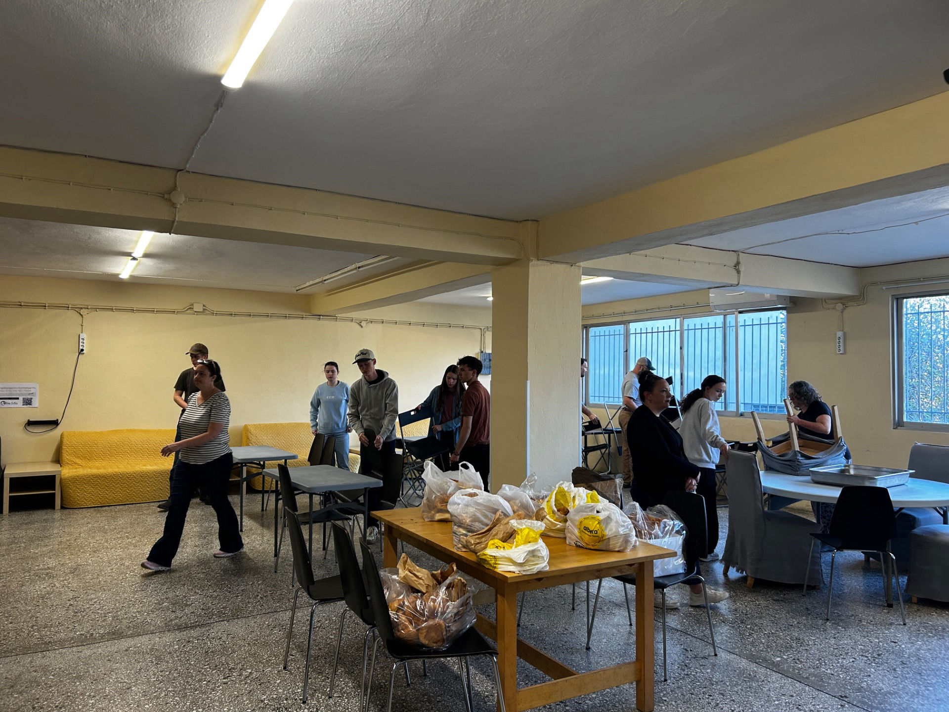 Helping at Agape Refugee Care Center