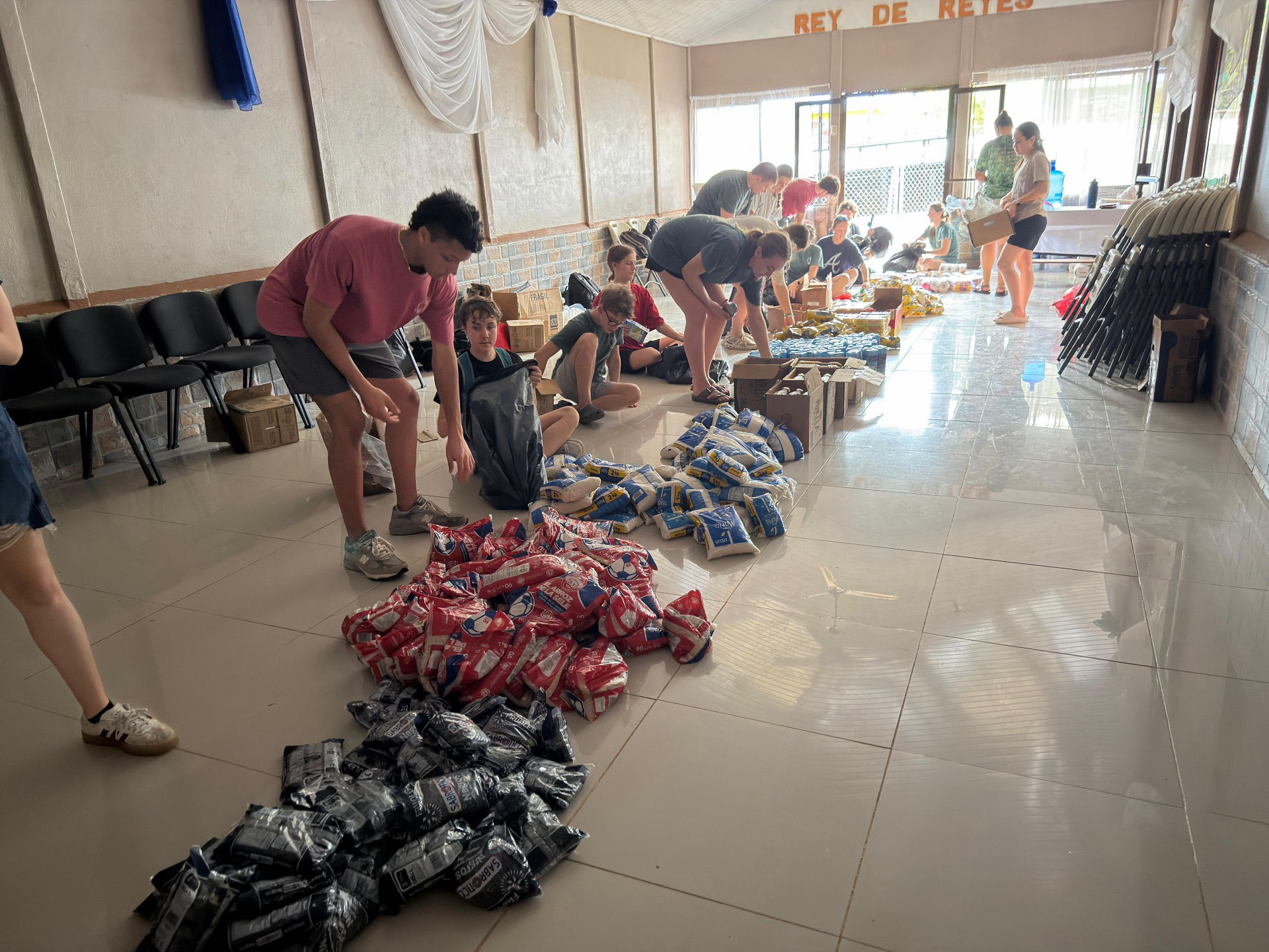 Getting Ready for Food Distribution 