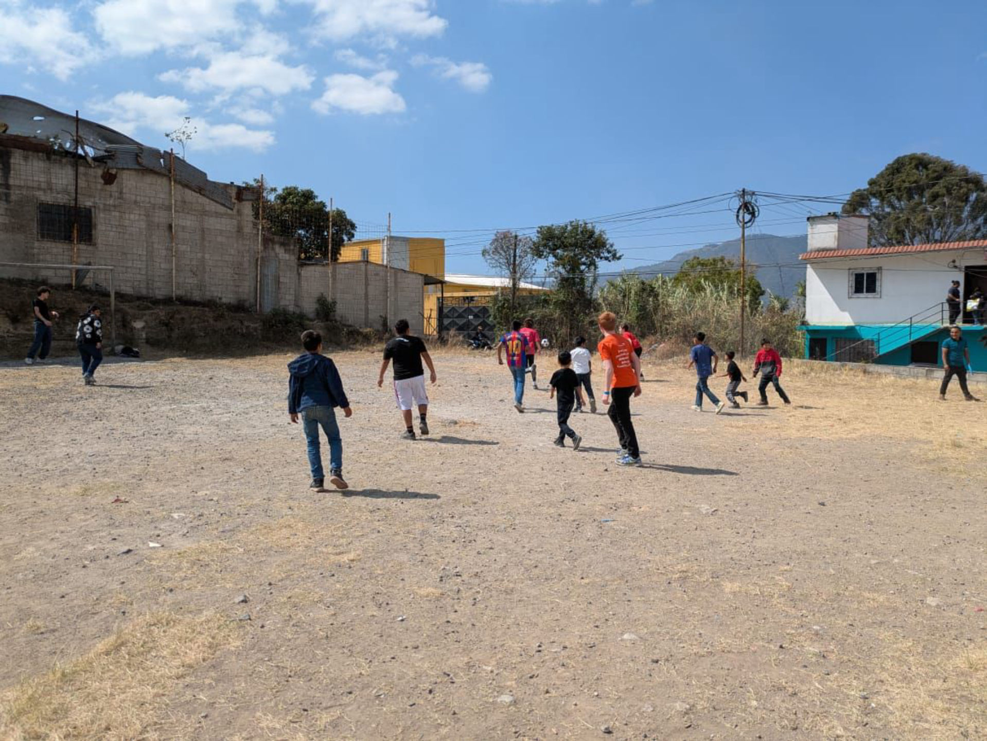 Soccer time. 