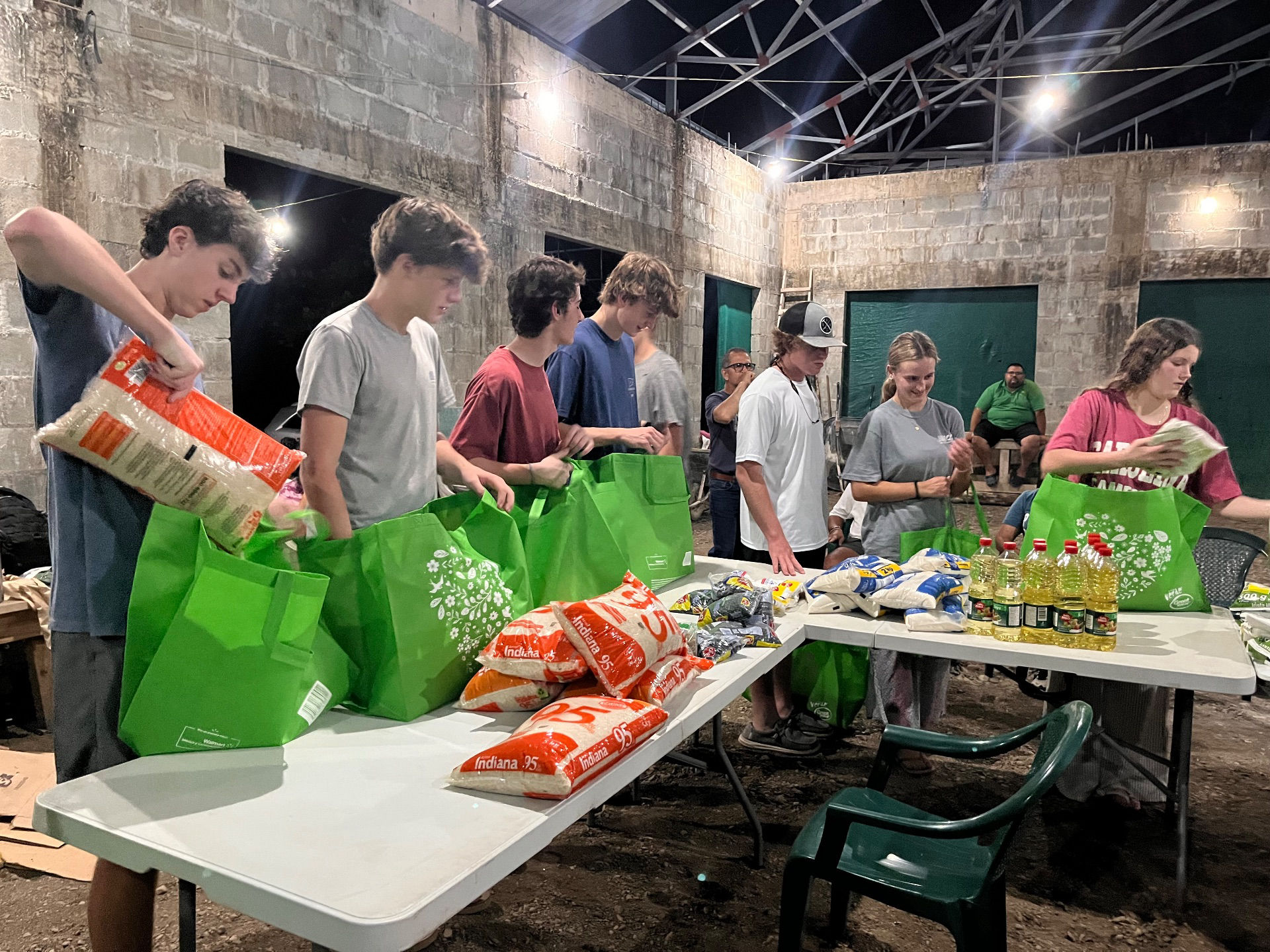 Getting Ready for Food Distribution!