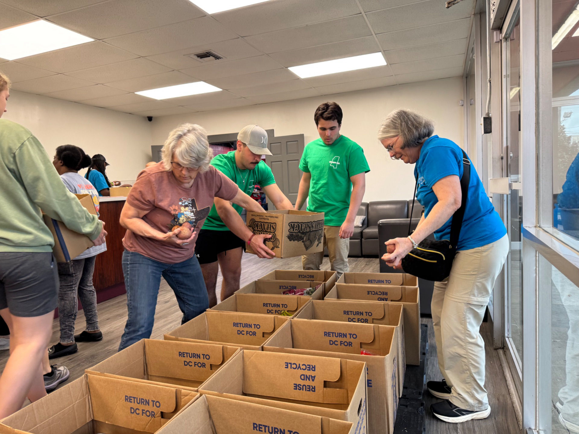 Prepping for a food drive! 