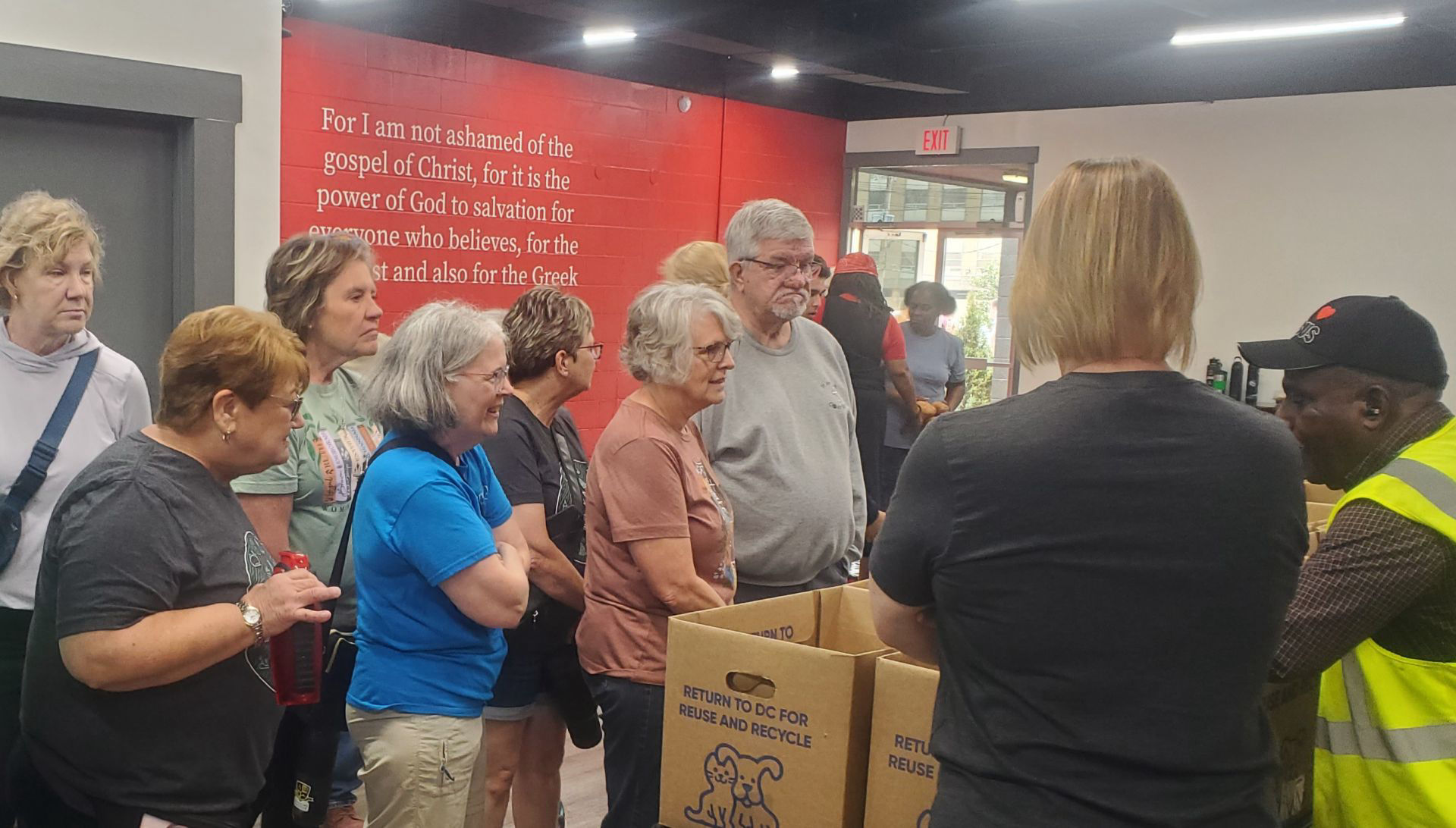 Food pantry at Hilltop Church