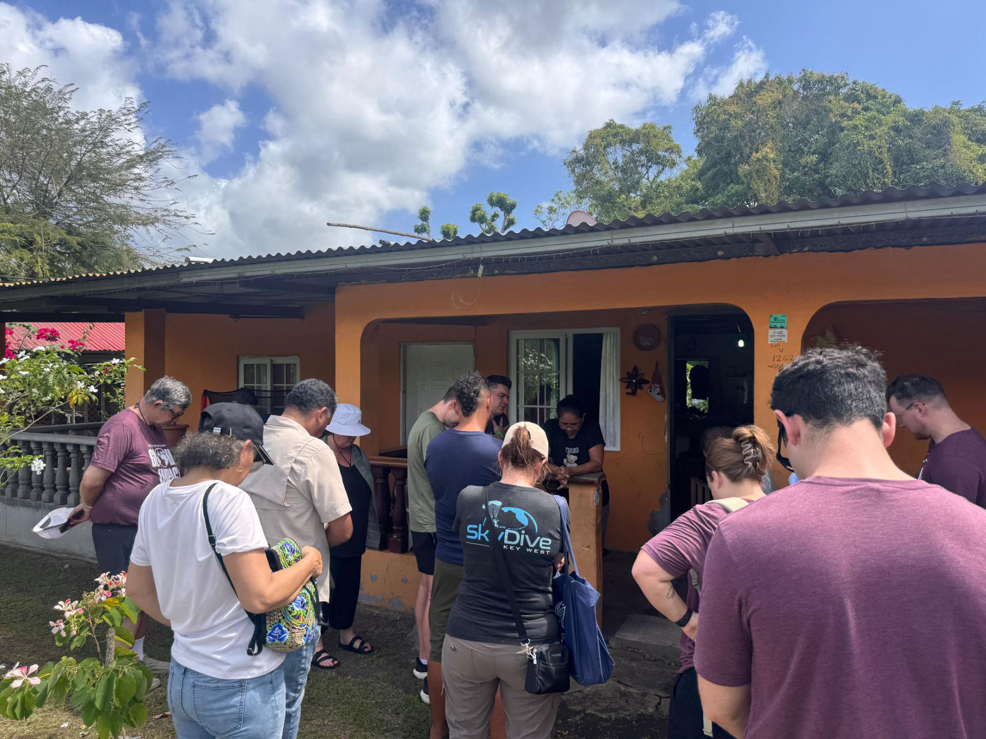 Visiting families 