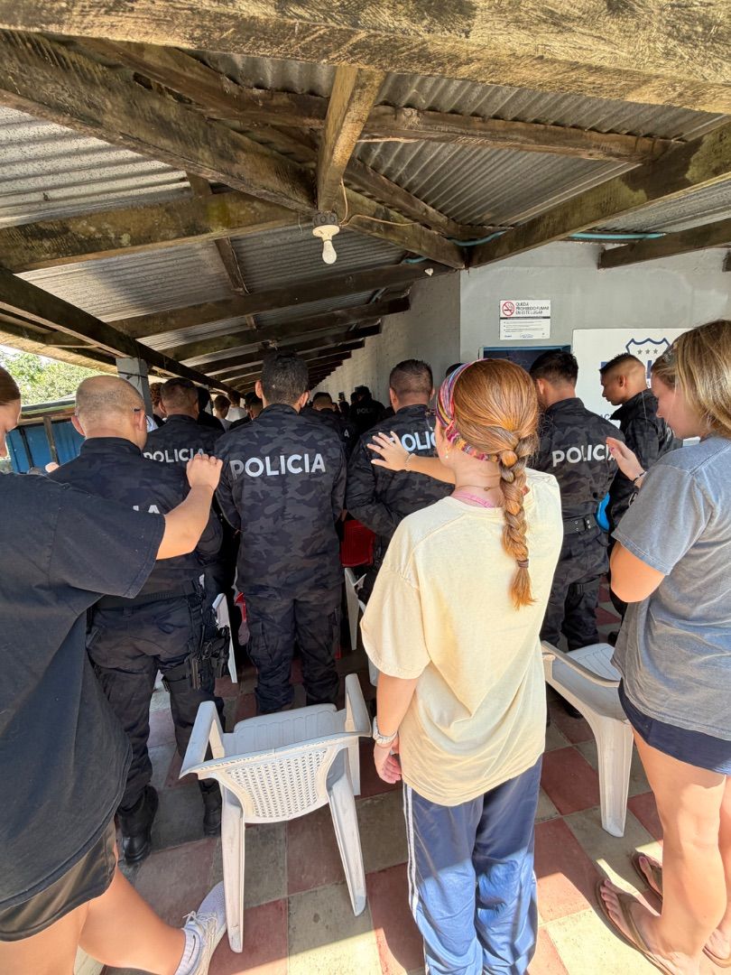Praying for the Police Officers 
