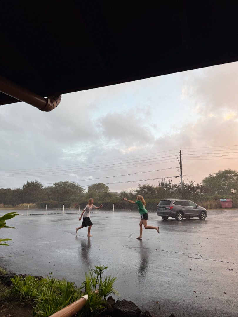 Sunset Rain Frolic