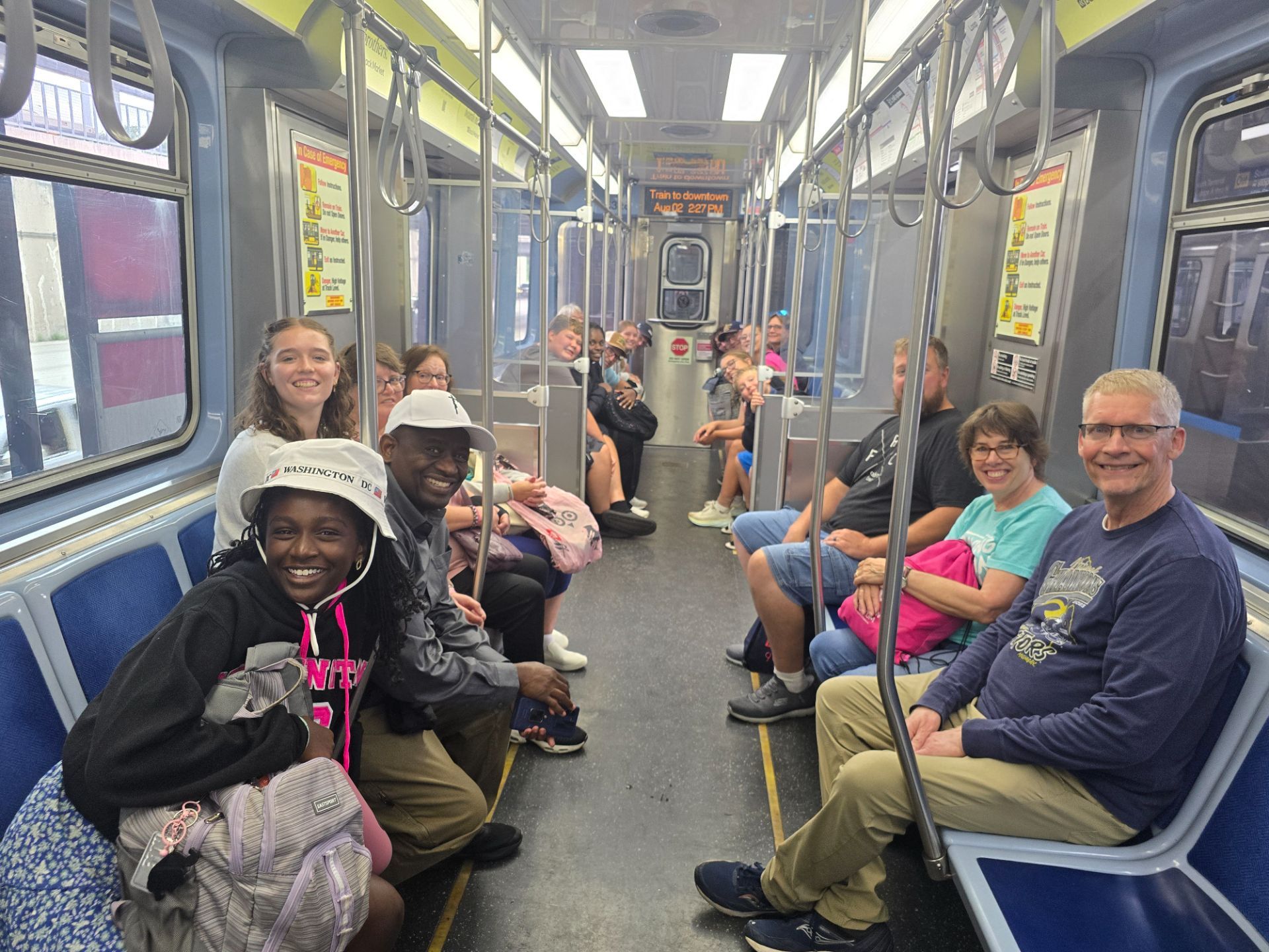 On our way downtown