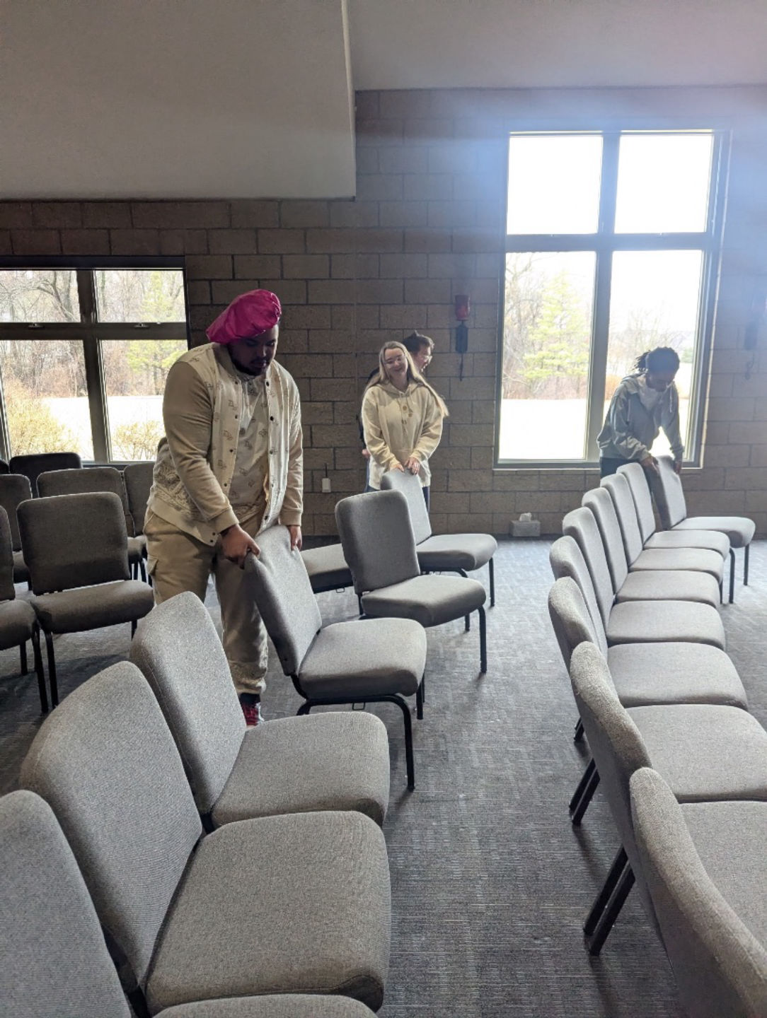 Rearranging the Worship Center 