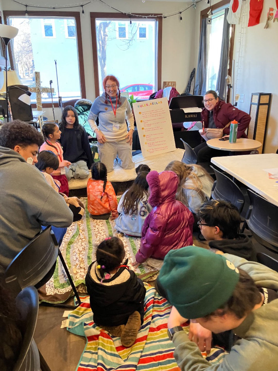 ROCK programming with the neighboring kids