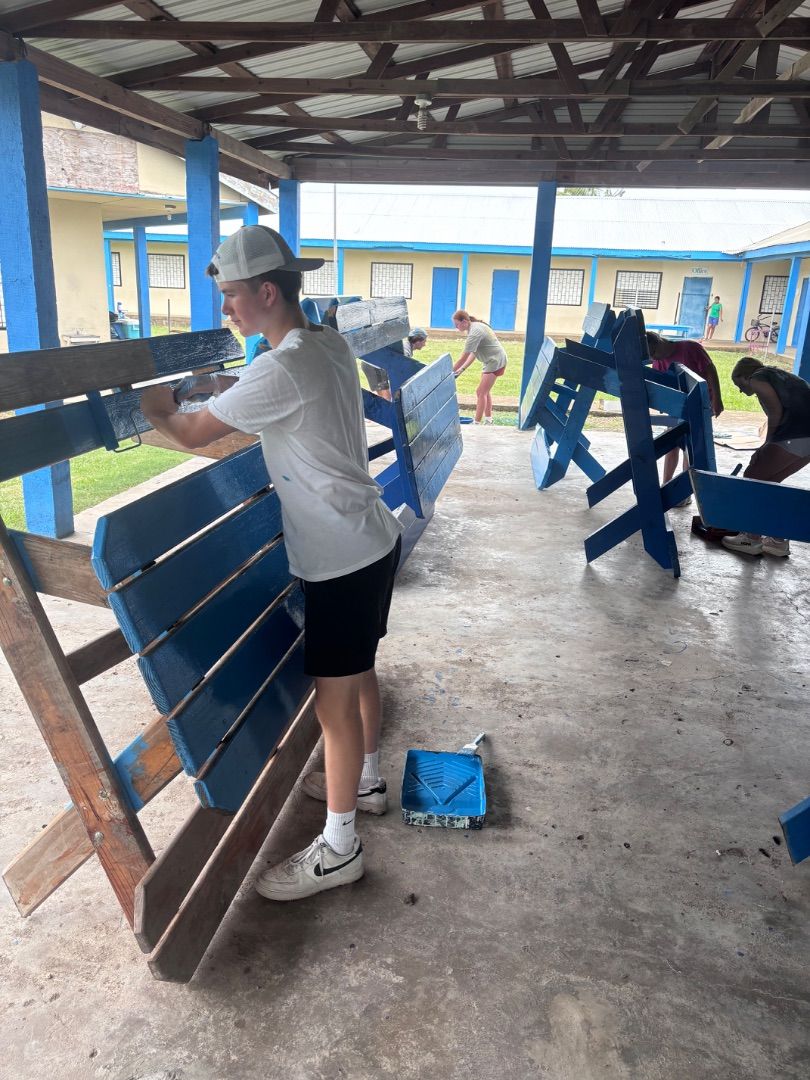Paint Day No. 2-Picnic Benches