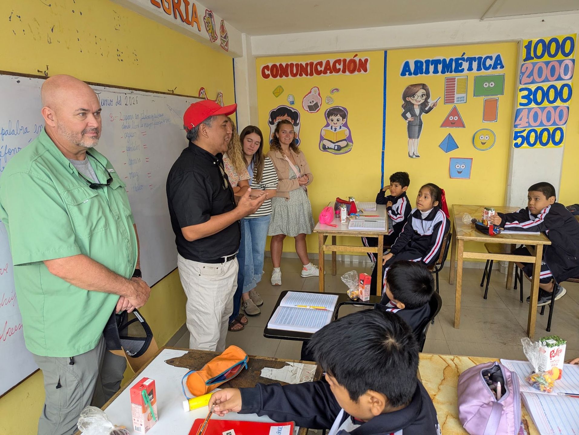 Visiting local schools!