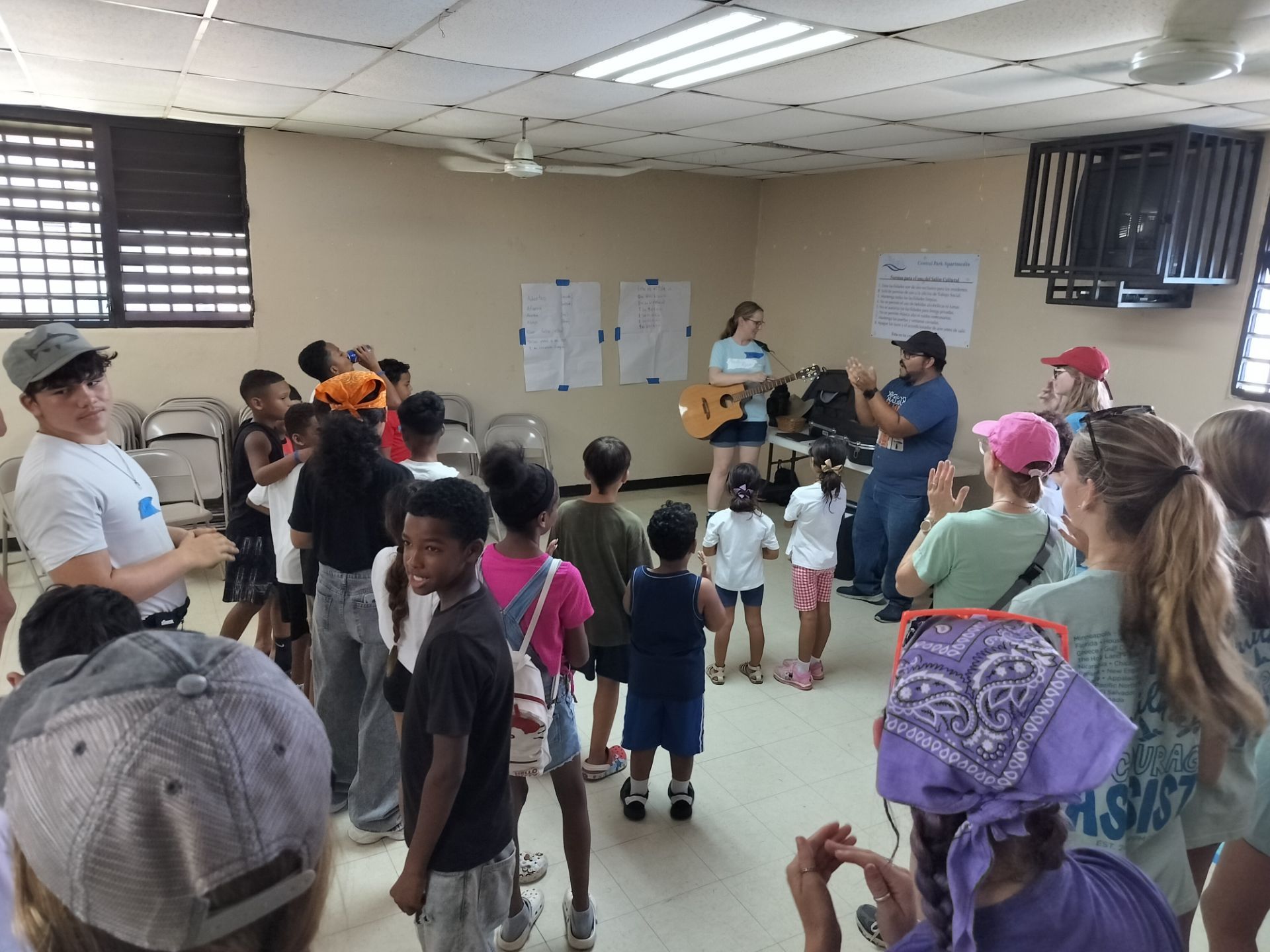 First Day of VBS with the Kids 