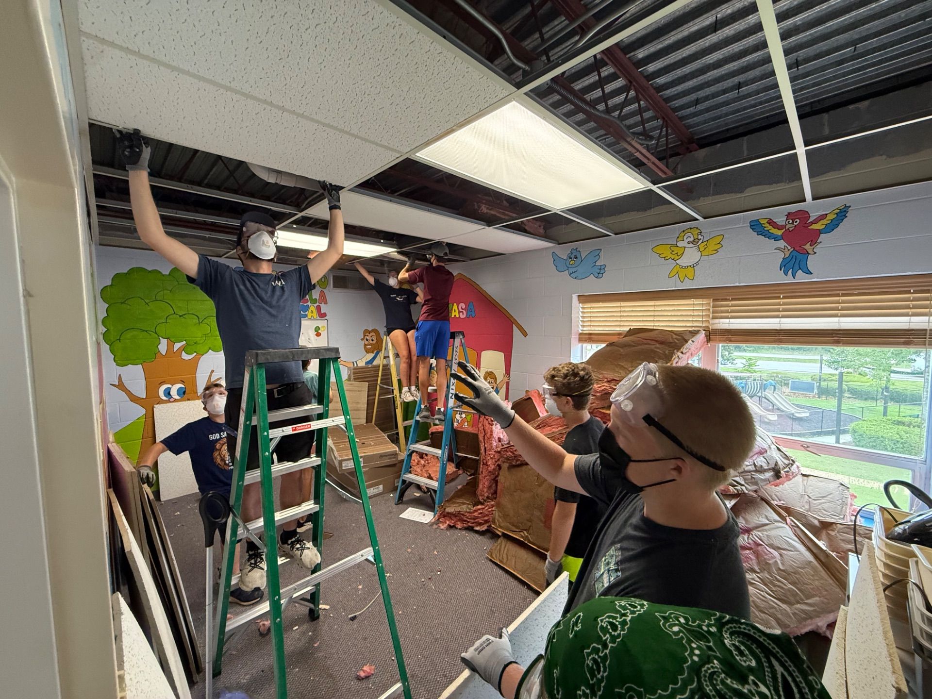 Last Ceiling Tile Room!!