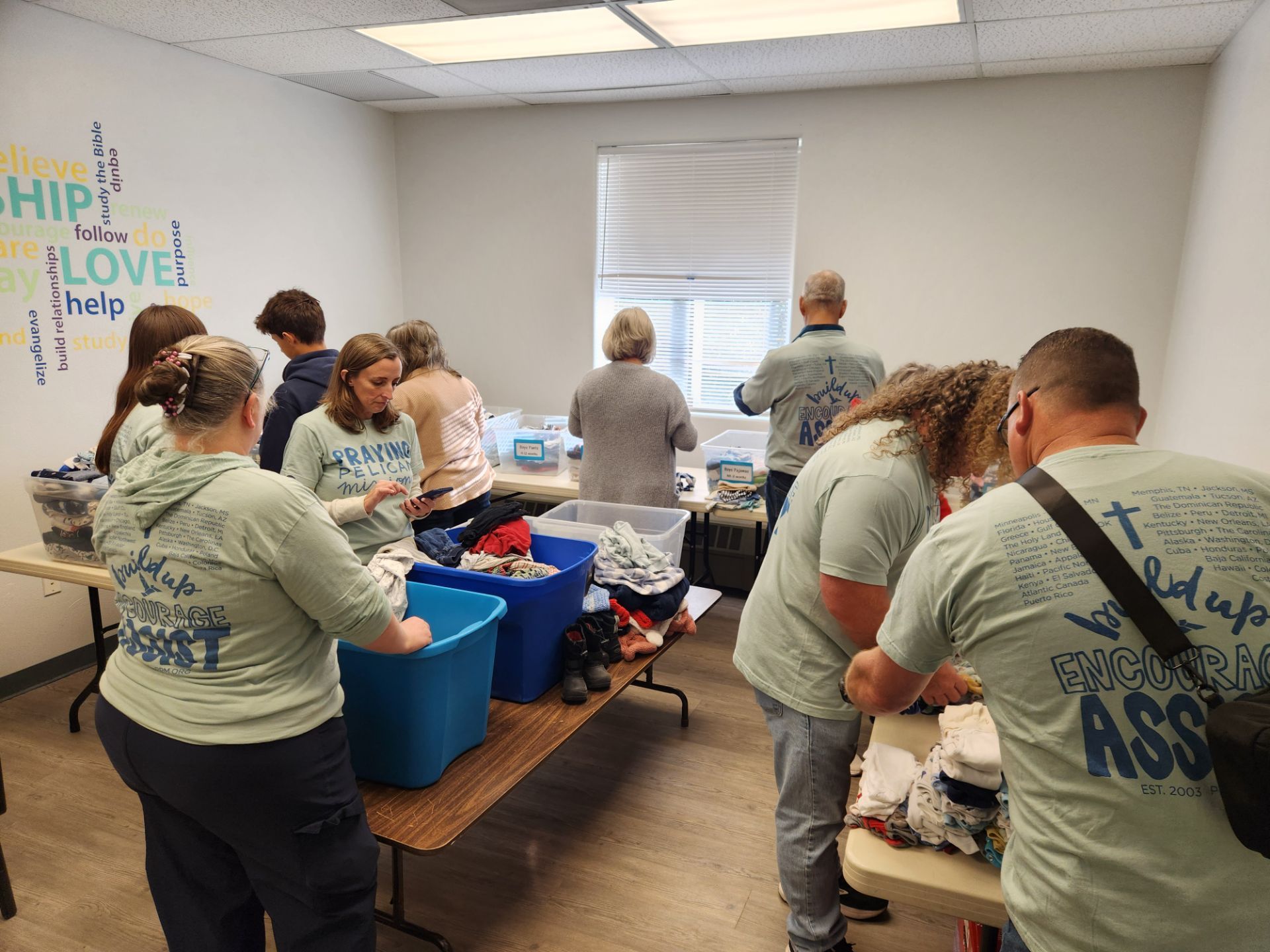 Sorting Baby Clothes Donations