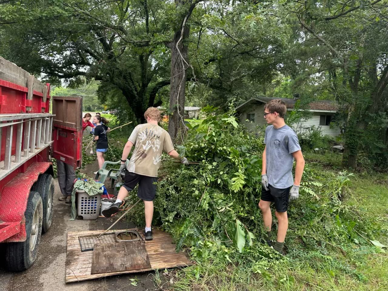 Loading the Dump Trailer 
