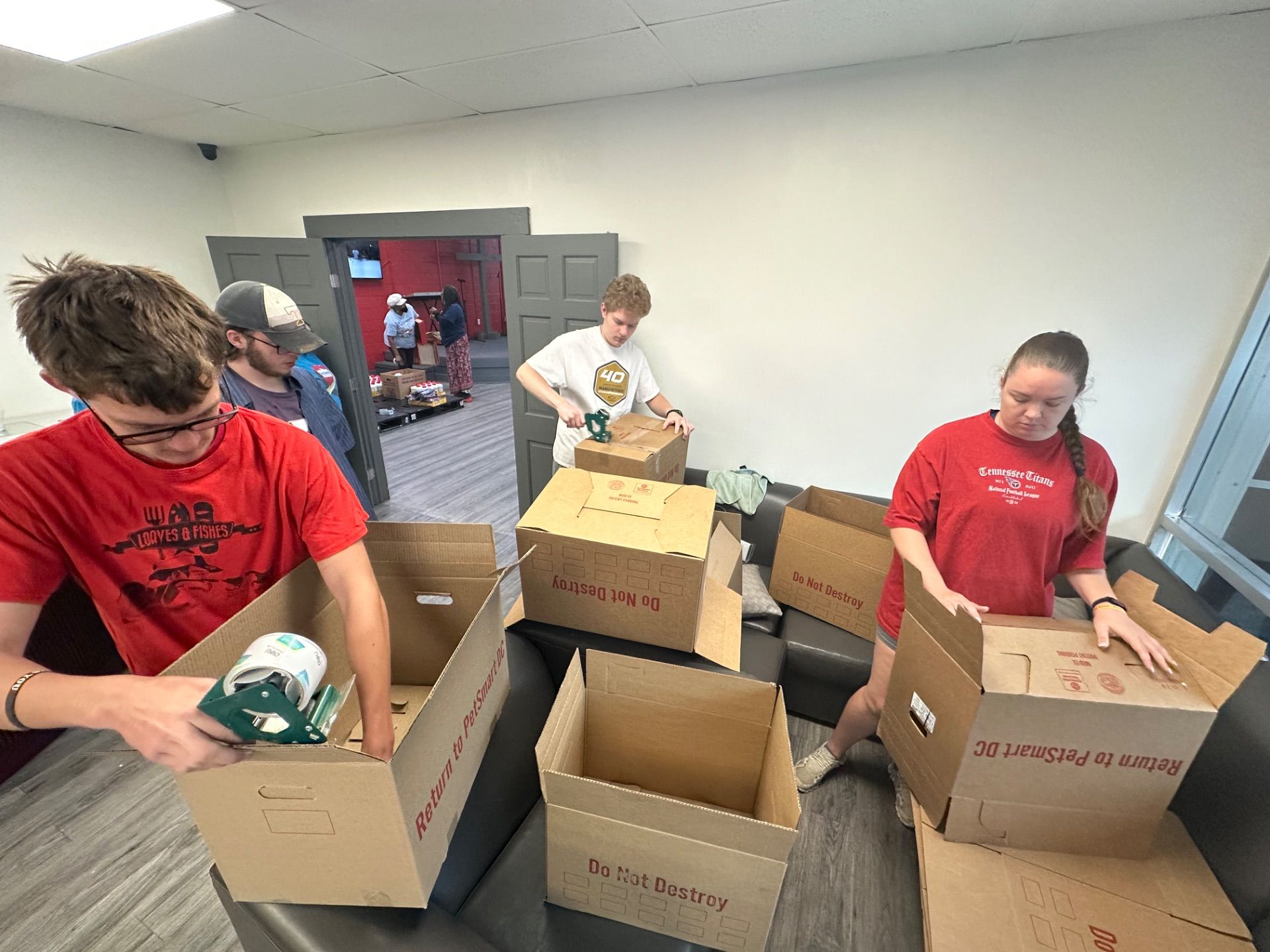 Care Center Food Basket giveaway