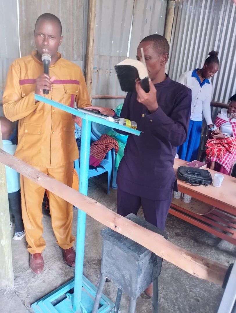 Preaching at Sunday Service!